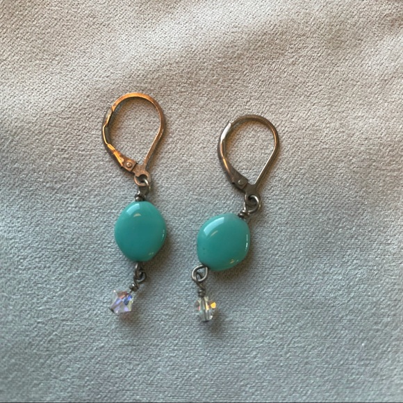 🌷SALE🌷turquoise dangle earrings - Picture 2 of 2